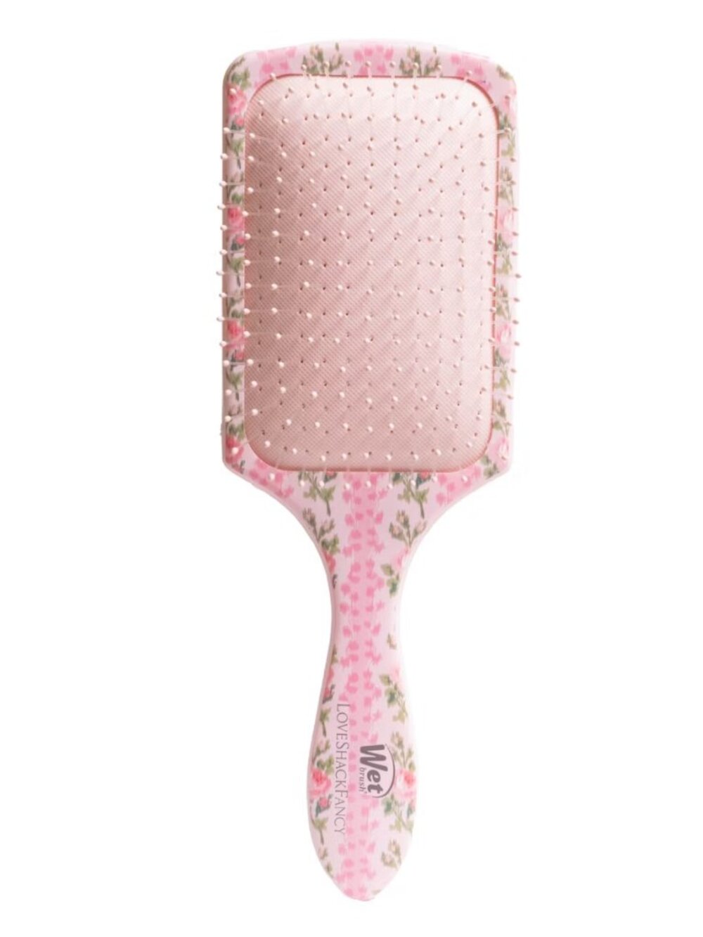 LoveShackFancy x WetBrush Blooming Heirloom Paddle Brush - Strawberry Macaroon